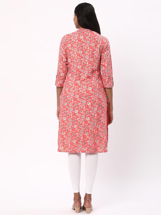 Women Floral Print Straight Kurta  data-index=