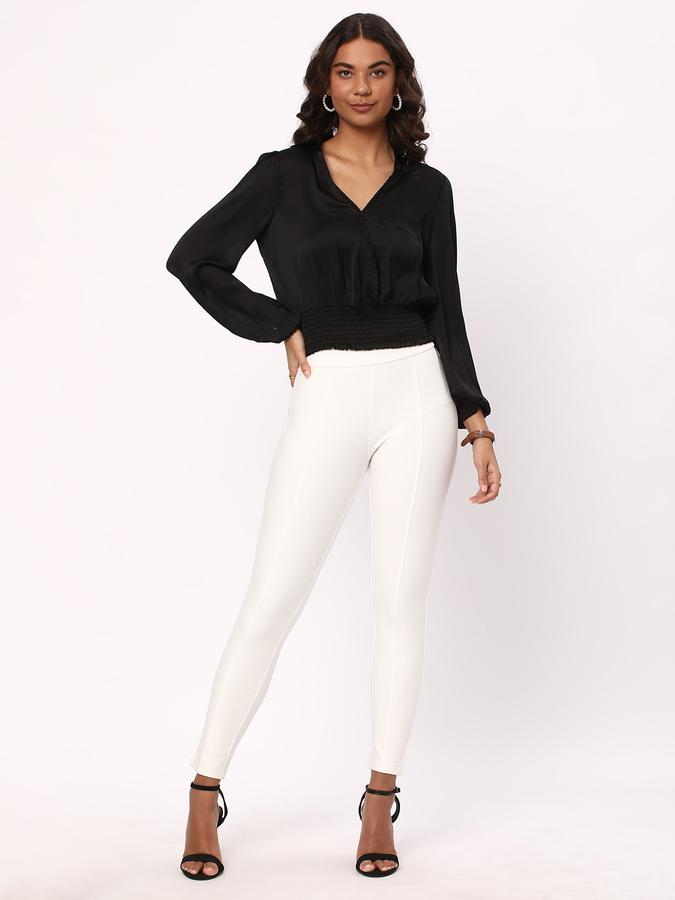 R&B Women's Solid Satin Top image number 1