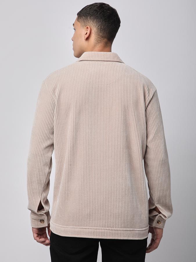 Men Corduroy Regular Fit Solid Jacket
