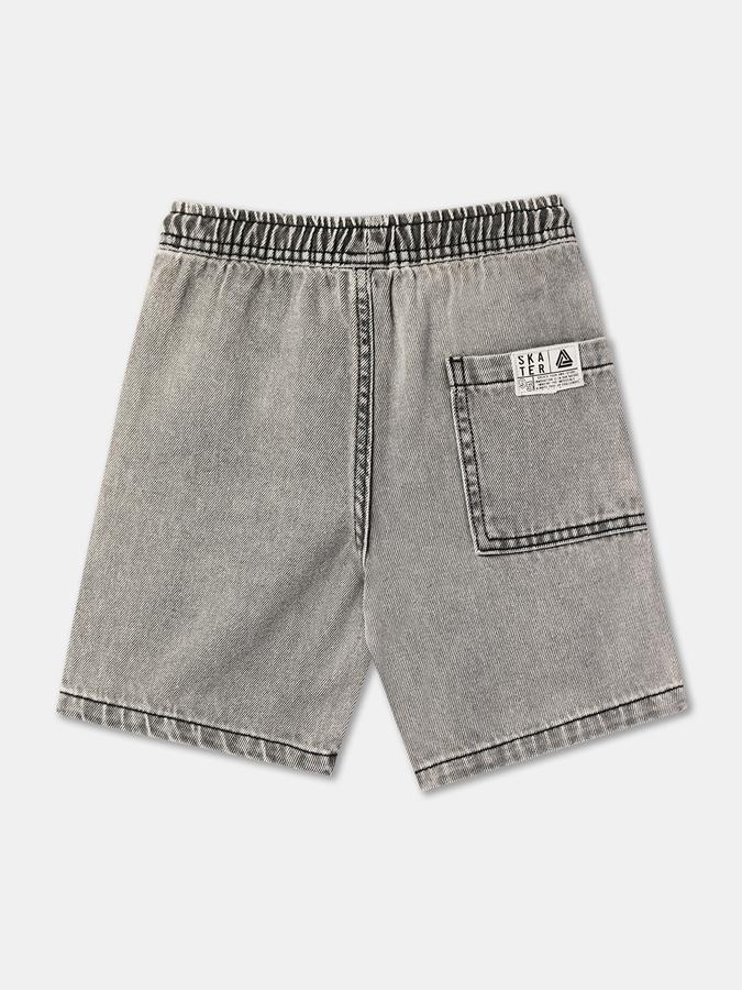 Boys Cotton Relaxed Fit Elastic Waist Dyed Shorts