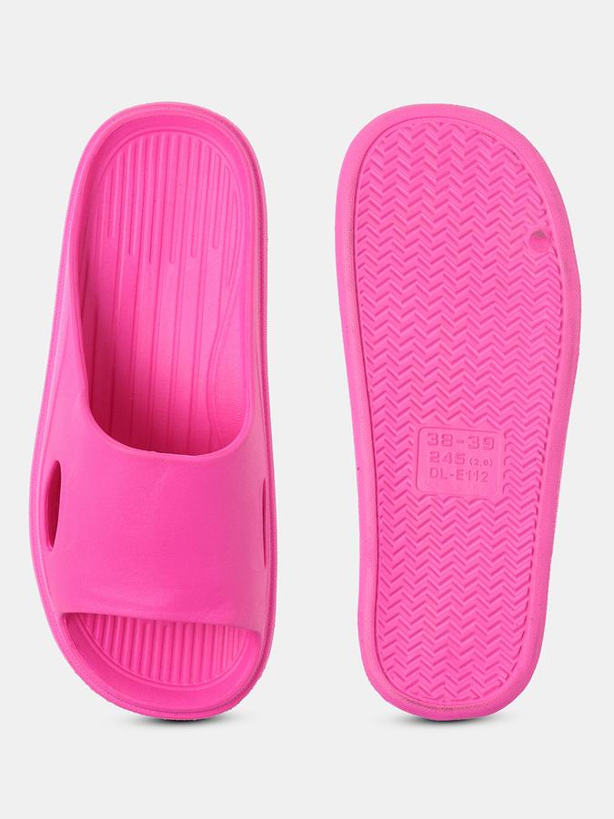 Women Slip-On Round-Toe Flip-Flops image number 3