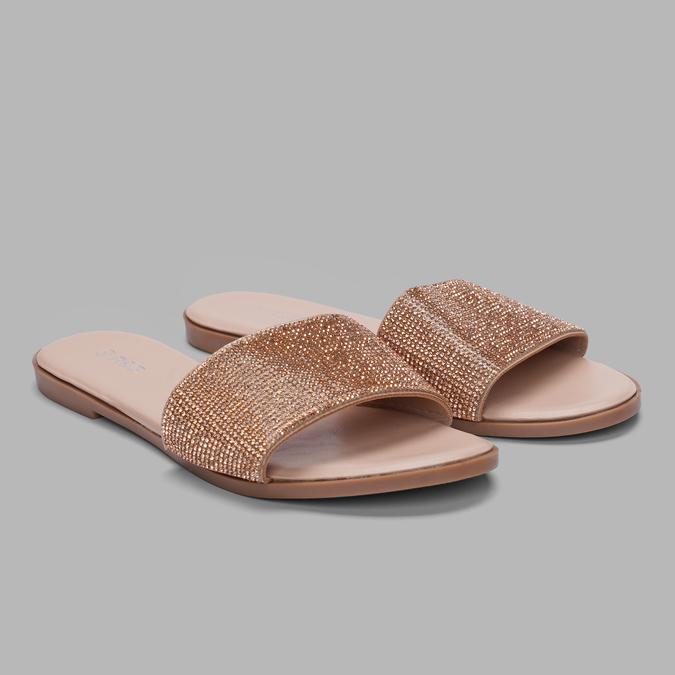 R&B Women's Rose Gold Shimmer Flats image number 0