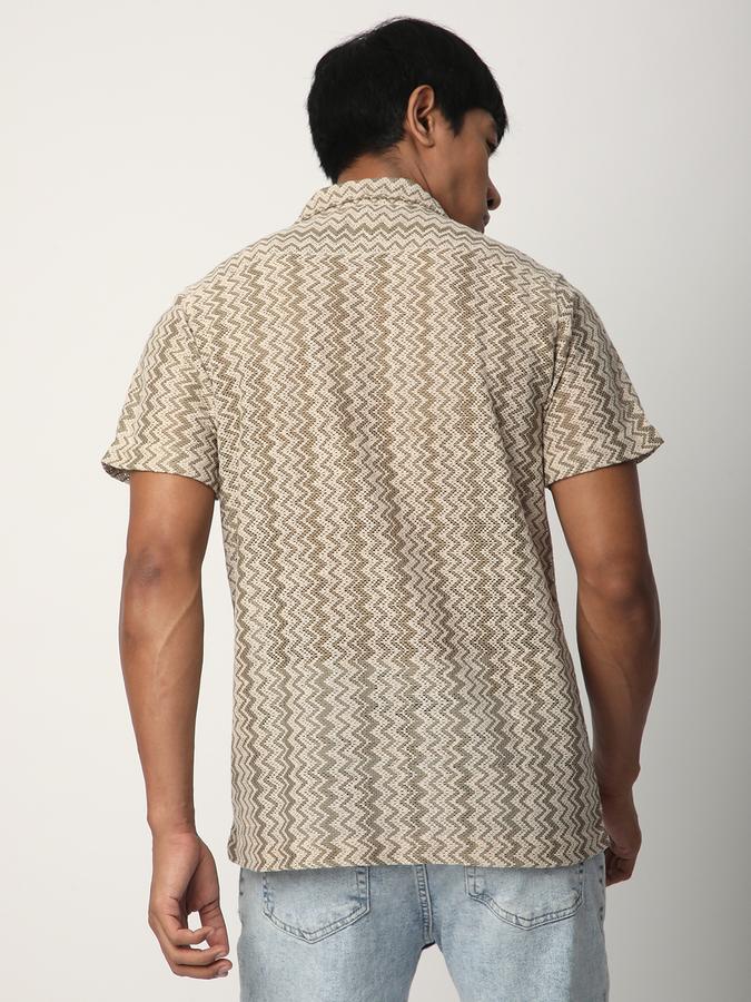 Men Self Design Casual Shirt data-index=