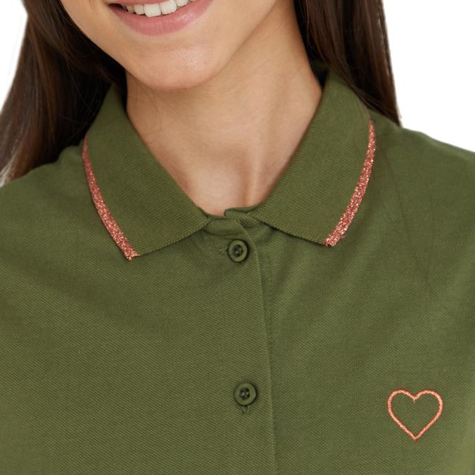 R&B Polo Olive Girls Dress image number 3