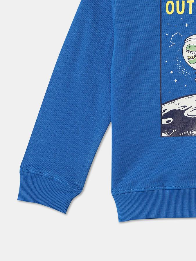 Boys Typographic Print Crew-Neck Sweatshirt image number 3
