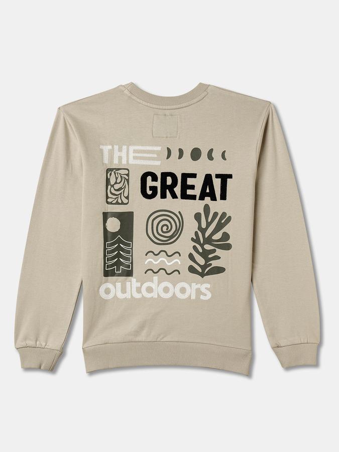 Boys Relaxed Fit Full Sleeve Crew Neck SweaT-Shirt