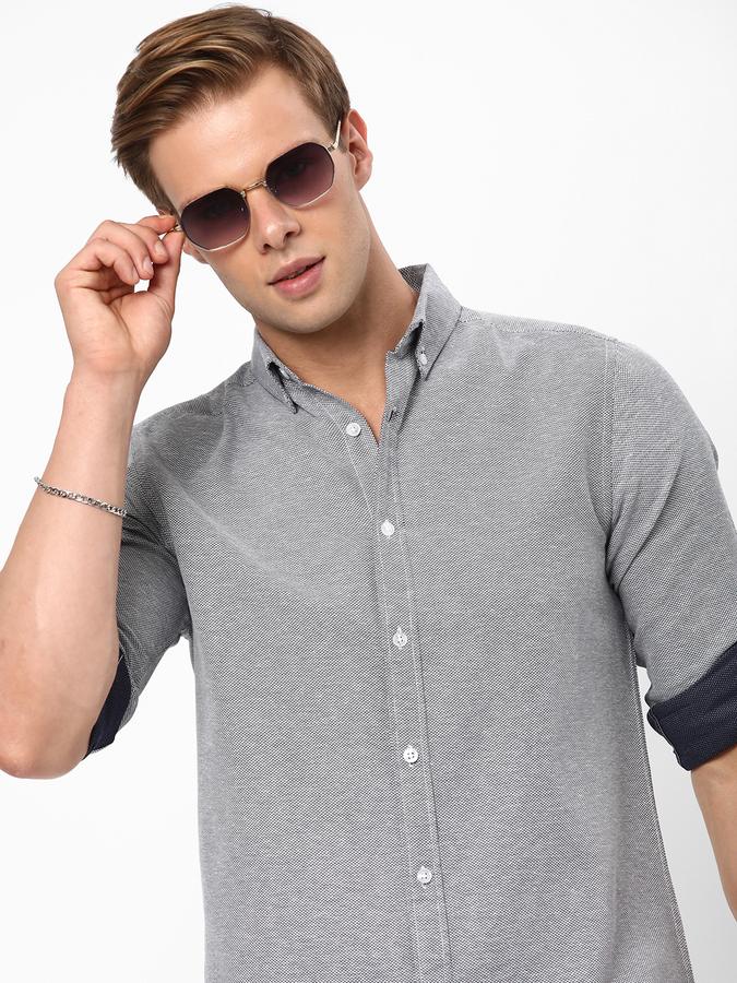 R&B Men Blue Casual Shirts image number 0