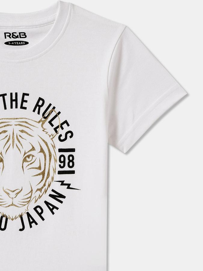 Boys Typographic Print T-shirt image number 2