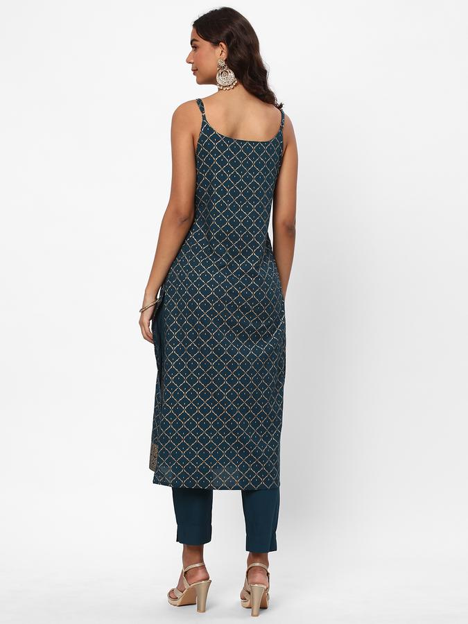 Women Embroidered Straight Kurta Set image number 2