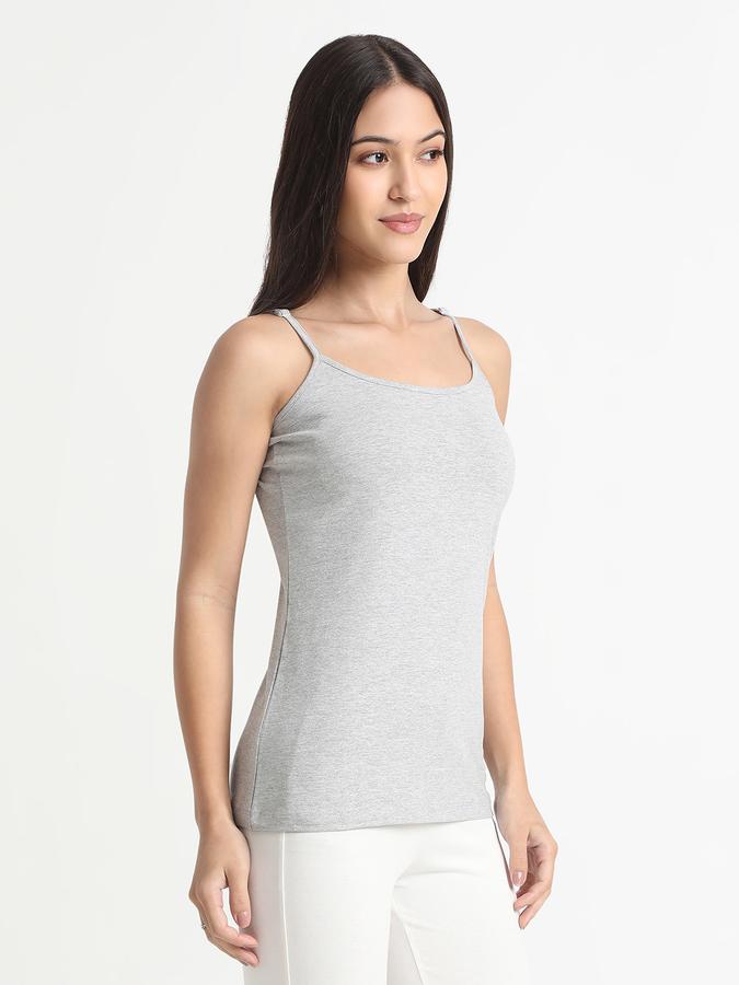 Women Cotton Blend Slim Fit Scoop Neck Solid Camisole