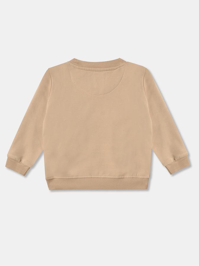 Boys Cotton Relaxed Fit Crew Neck Graphic Sweatshirt