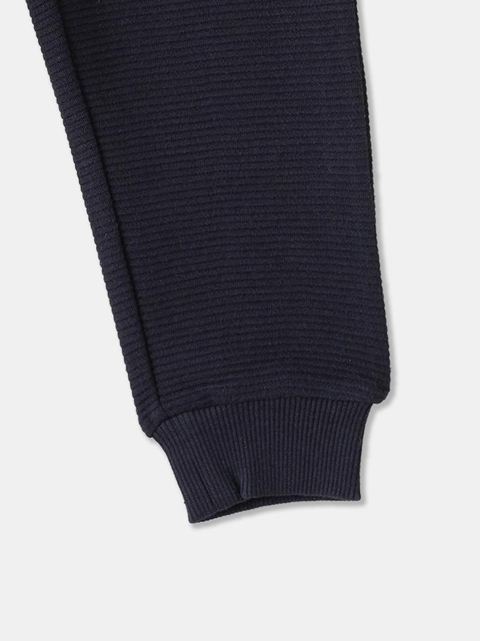 Boys Cotton Regular Fit Drawstring Waist Solid Joggers