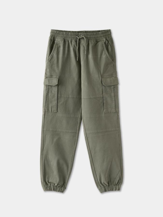Boys Relaxed Fit Cargo Elasticated Waist Trouser