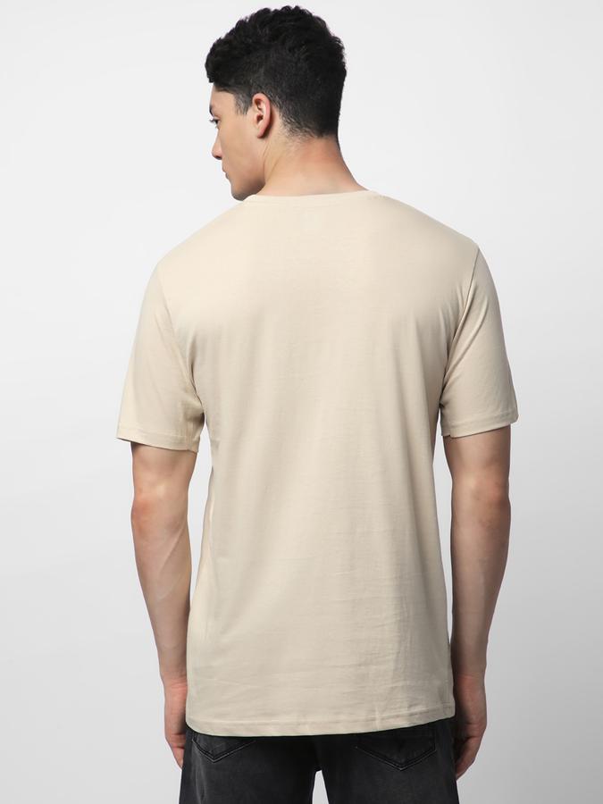 R&B MEN'S Solid T-Shirt with Crew Neck and Short Sleeves image number 2