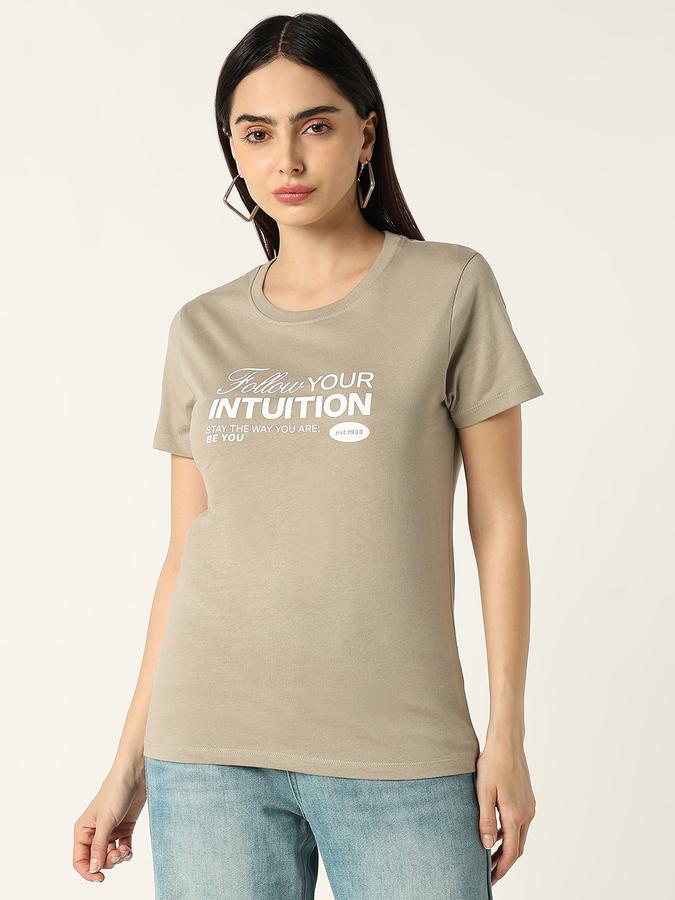 R&B Graphic Print Women Round Neck T-Shirt image number 1