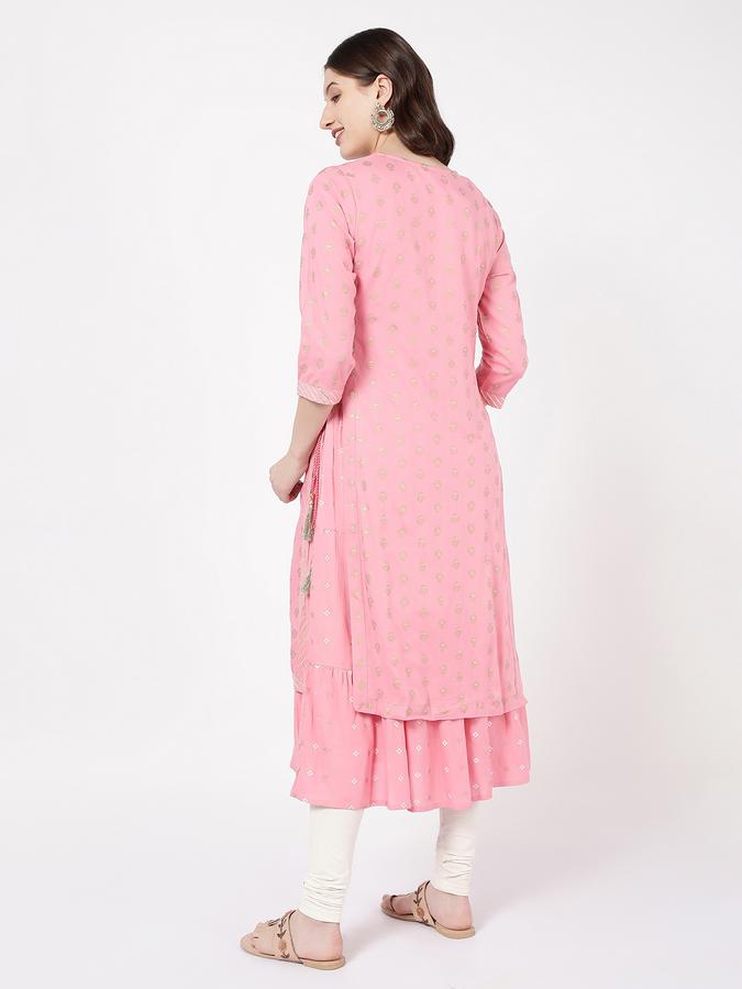 Women Round-Neck Straight Kurta  image number 3