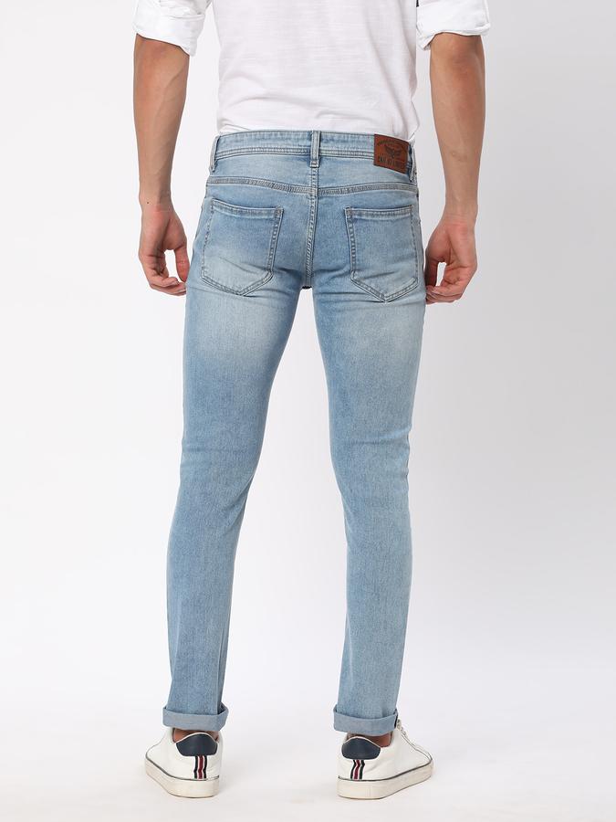 R&B Men's Fashion Skinny Fit Jeans image number 2