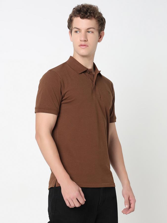 Solid Polo T-Shirt with Short Sleeves image number 3