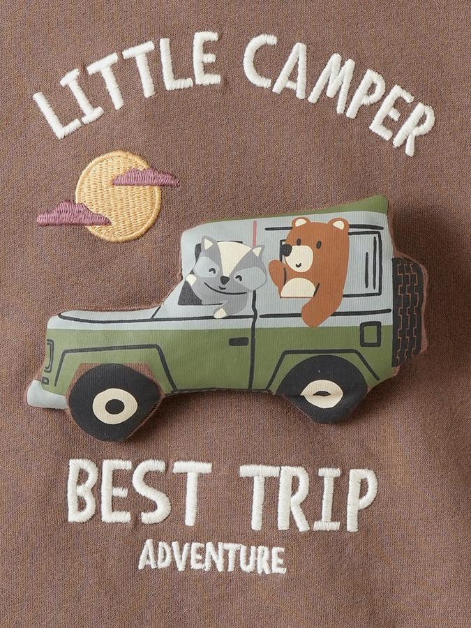 Boys Cotton Relaxed Fit Hooded Graphic Hoodie