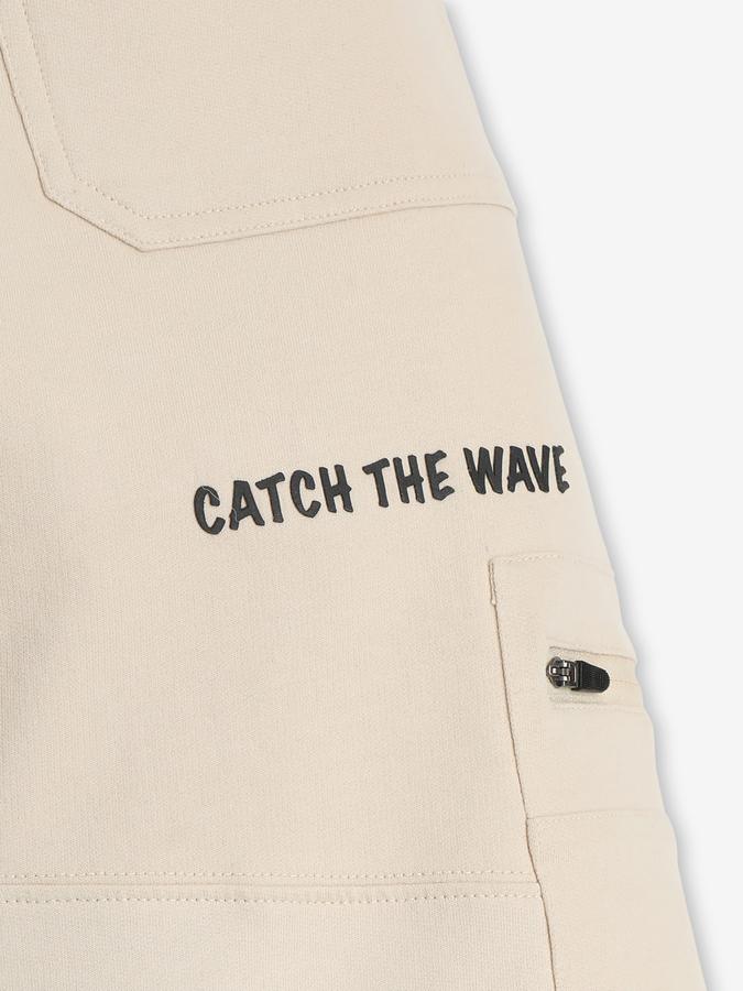 Boys Mid-Rise Joggers with Elasticated Drawstring Waist image number 3