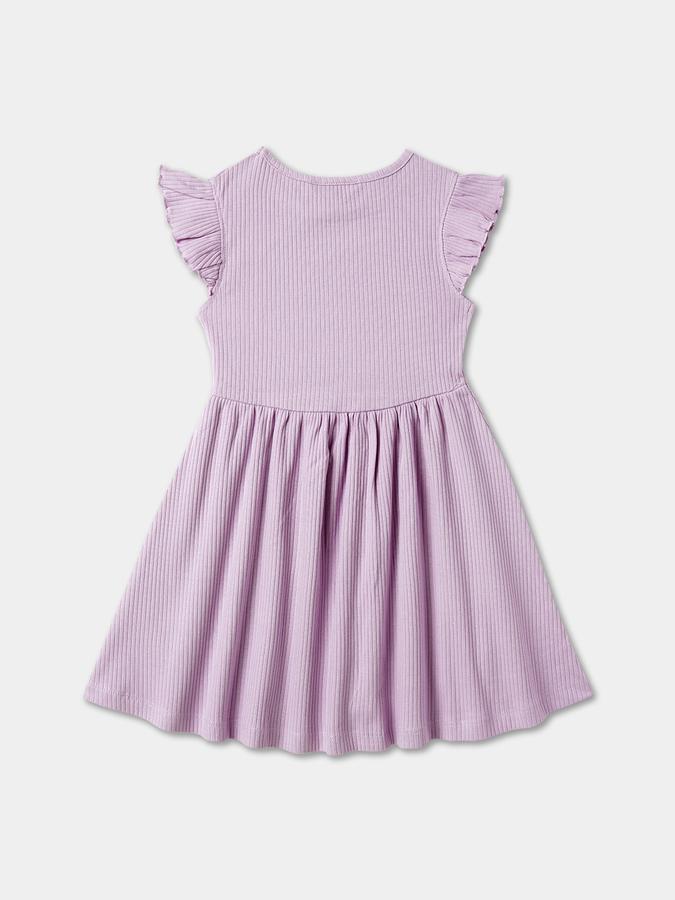 Girls A-Line Dress with Short Sleeves image number 1