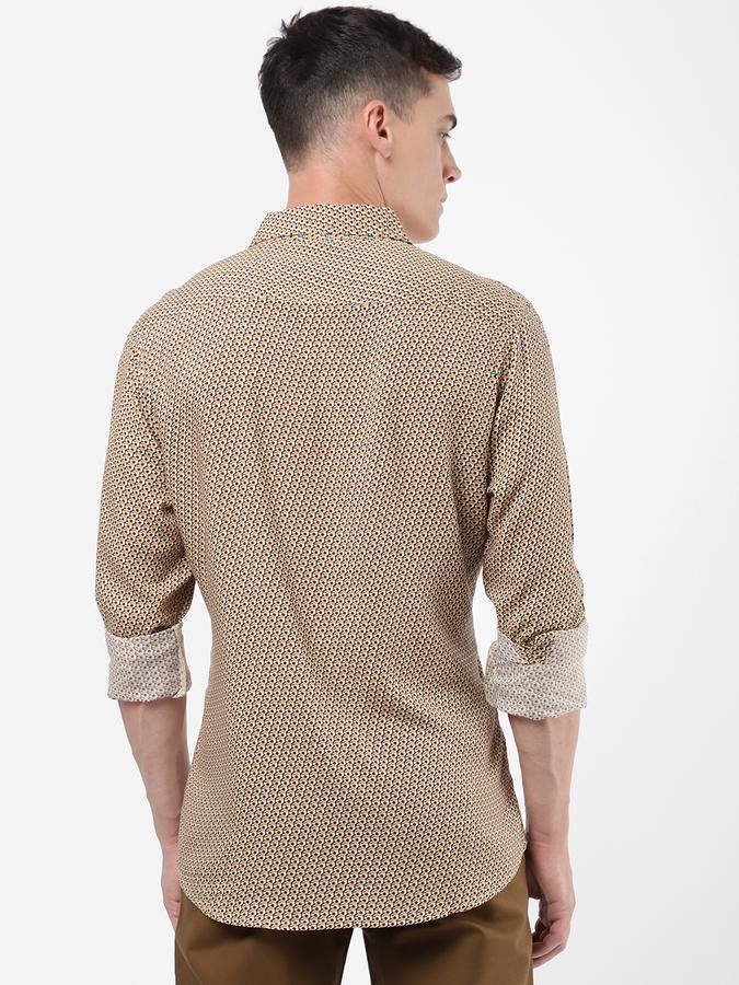 R&B Men Beige Casual Shirts image number 2