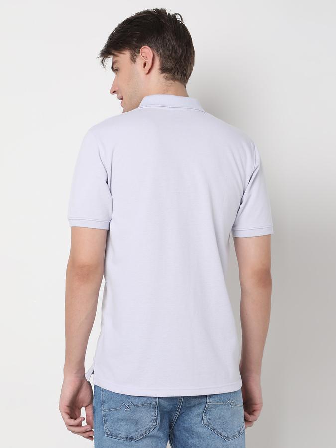 Men Regular Fit Polo T-Shirt with Logo Embroidery image number 3