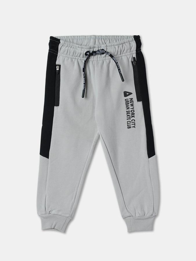 Boys Typographic Print Hooded T-Shirt & Pants Set data-index=