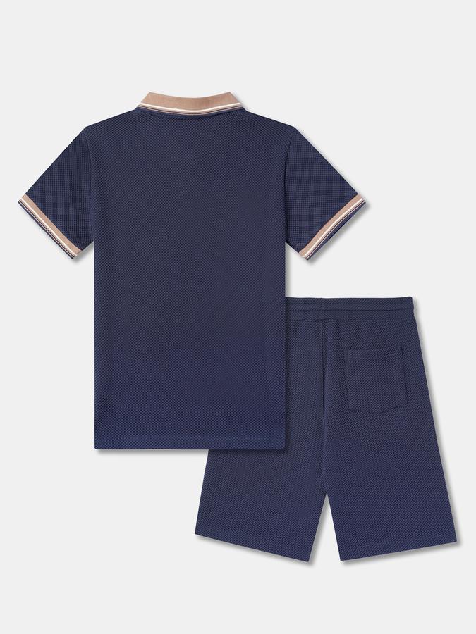 Boys Ribbed T-Shirt & Shorts Set image number 1