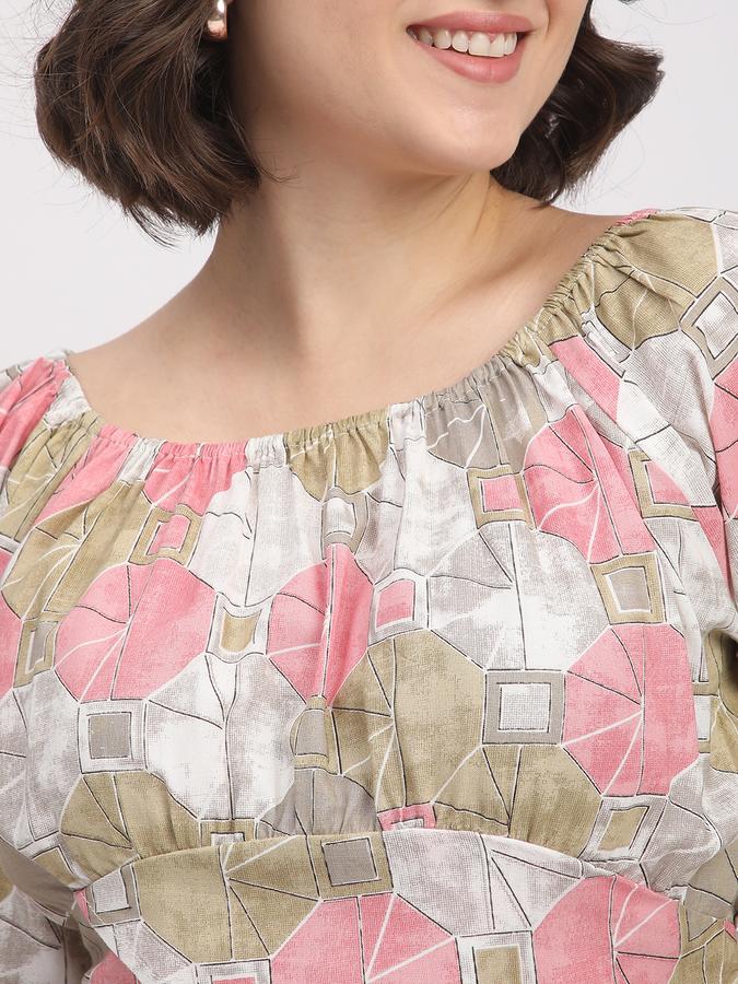 Women Rayon Printed Top And Palazzo Set