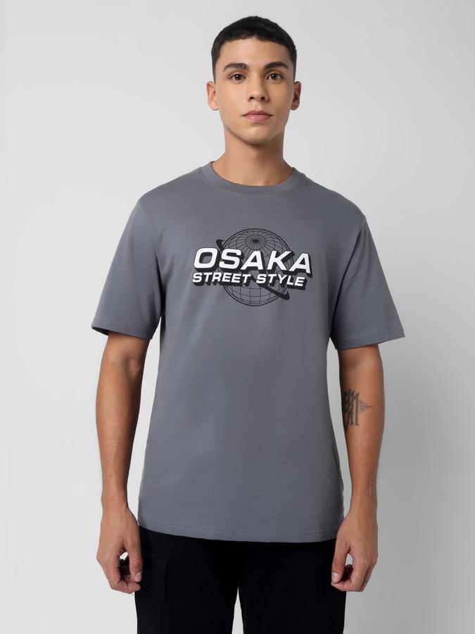 Typographic Print Round Neck T-Shirt image number 0