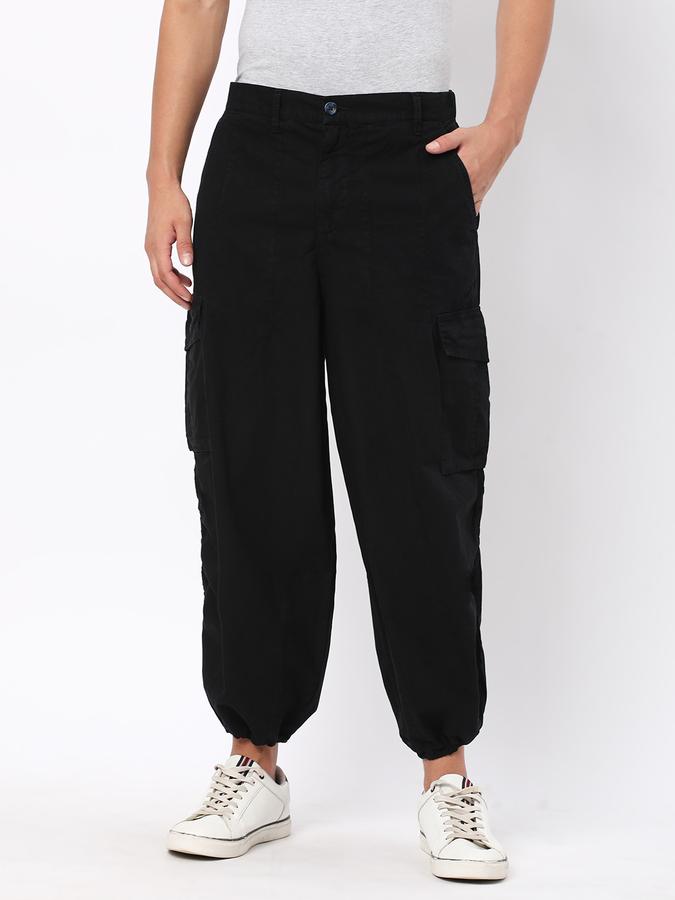 R&B Men Loose Fit Casual Trousers