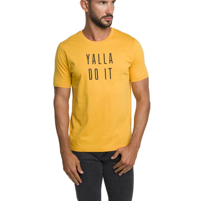 R&B Crew Neck Mustard T-Shirt image number 1