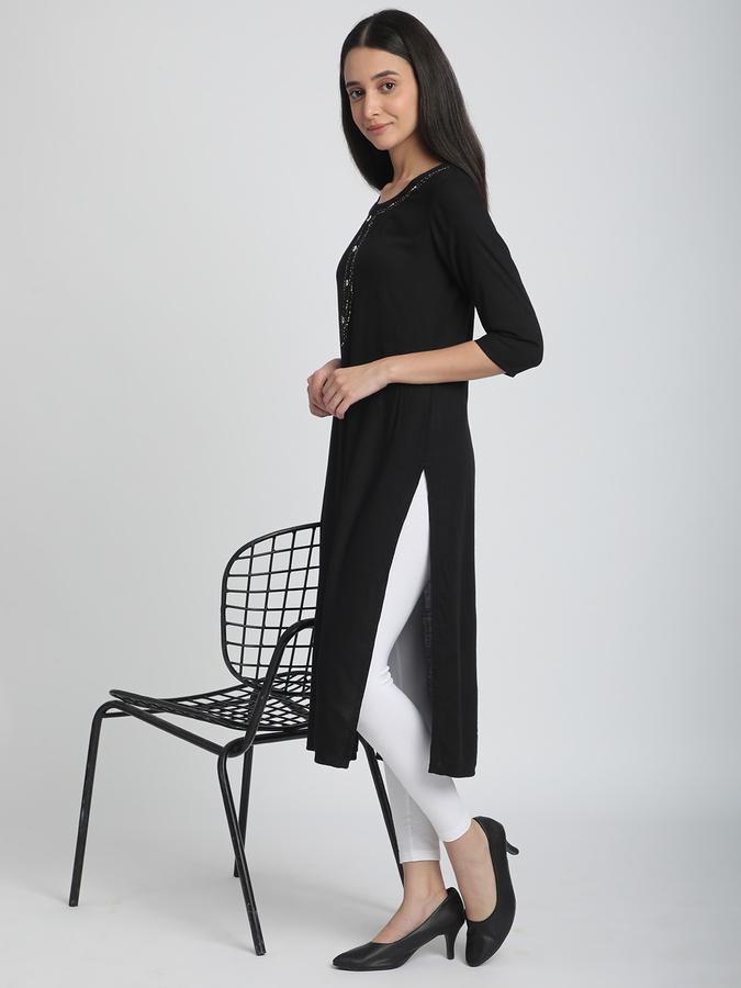 Women Cotton Lycra Elasticated Waist Full Length Solid Leggings