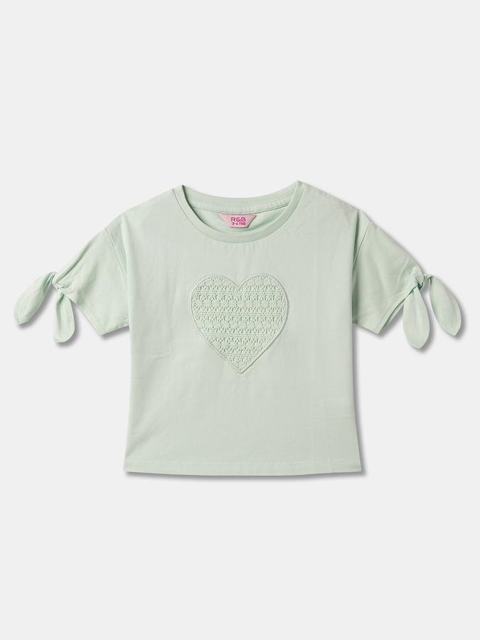 Girls Embroidered Regular Fit Top image number 0