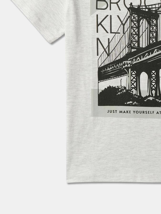 Typographic Print Crew-Neck T-Shirt data-index=