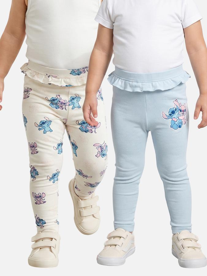 R&B Girl Multi Stitch Printed Cotton Leggings