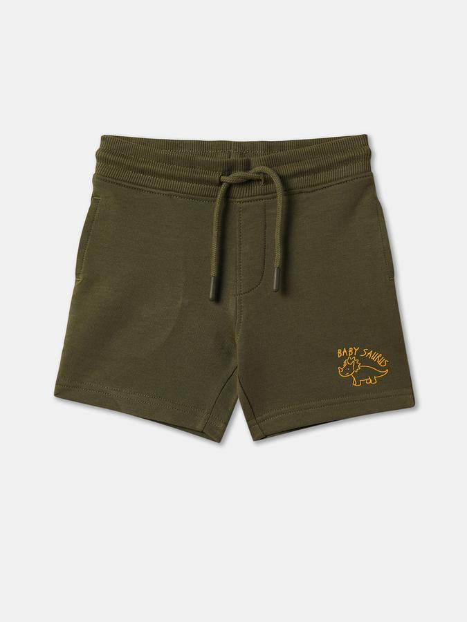 Boys Typographic Print Regular Fit Shorts image number 0