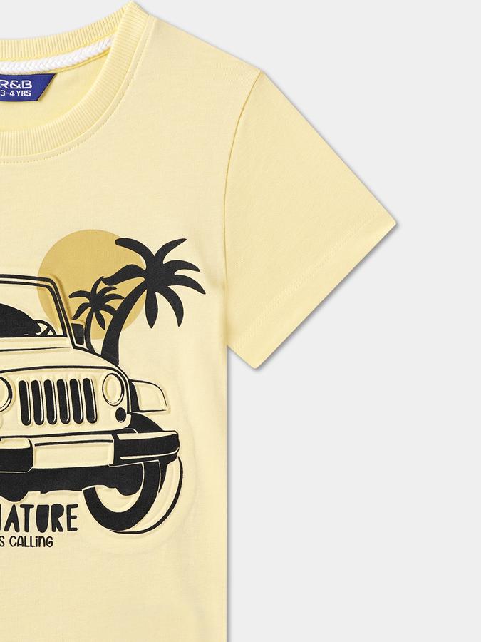 Boys Graphic Print Pure Cotton Regular T Shirt image number 2