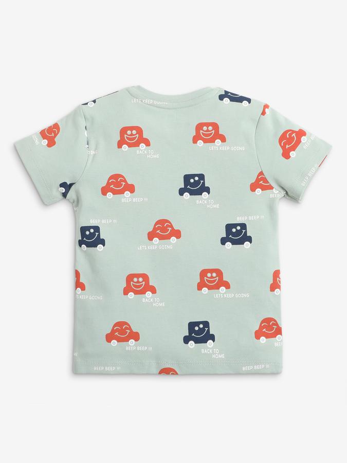 Boy Graphic Print Shorts & T-Shirt Set image number 2