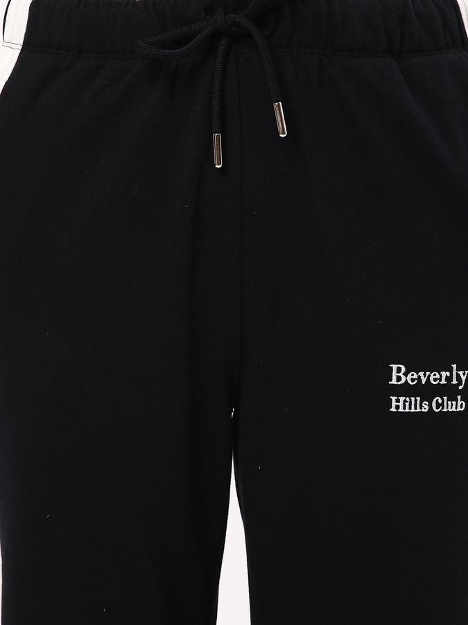 Women Typographic Print Cuffed Joggers   image number 3