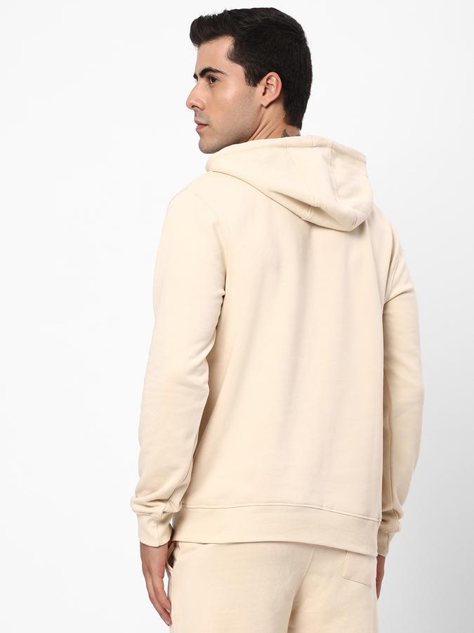 Men Cotton Regular Fit Hooded Jacket