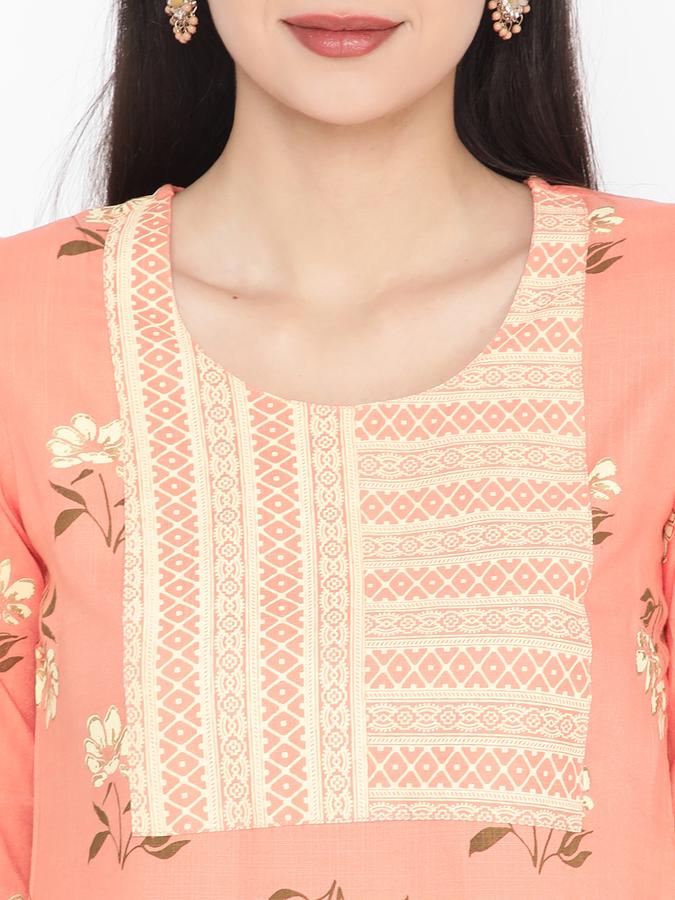 R&B Women Peach Kurta image number 3