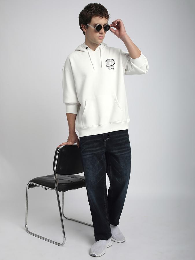 Men Polycotton Regular Fit Hooded Solid Sweatshirt