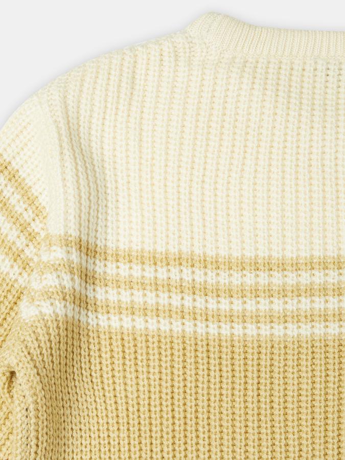 R&B Boys' Brown Colourblocked Sweater