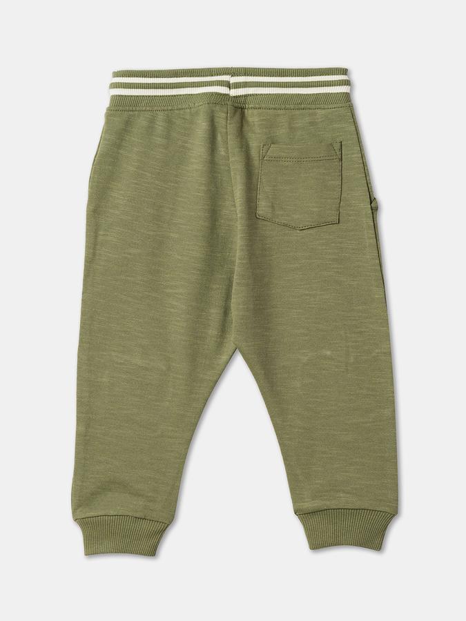 Boys Cotton Joggers with Applique image number 1