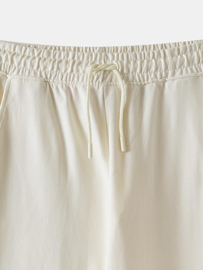 Girls Cotton Regular Fit Drawstring Waist Cuffed Hem Joggers