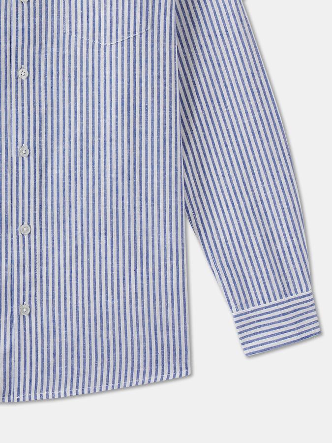 Boys Blend Regular Fit Full Sleeve Mandarin Collar Shirt