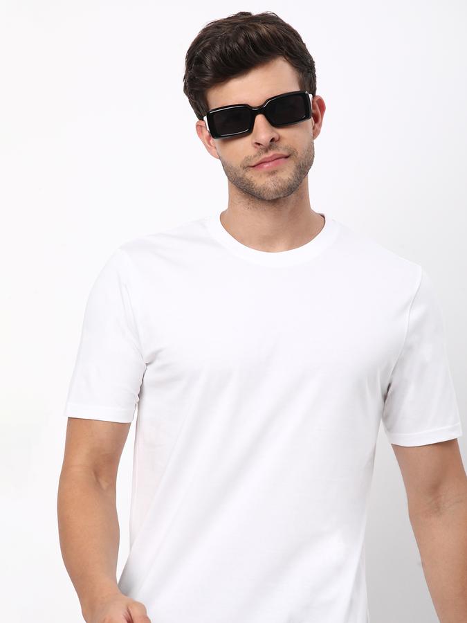 Men Crew-Neck T-Shirt with Short Sleeves image number 0