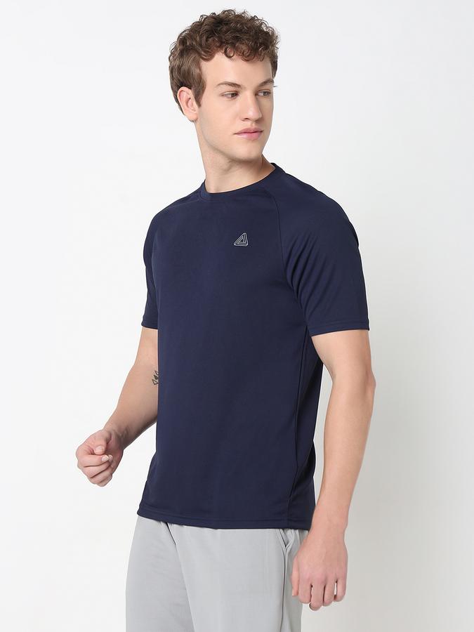 R&B MEN'S Solid T-Shirt with Crew Neck and Short Sleeves image number 2